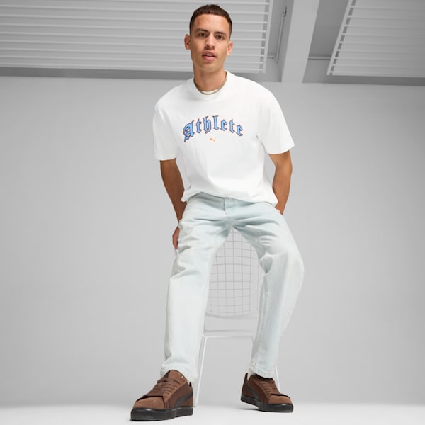 Playera GRAPHICS "Athlete" para hombre, PUMA White, extralarge